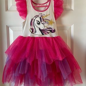 Size 5T unicorn dress by Princesasa